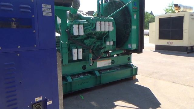 Used-Cummins 750 kW diesel generator, model 750 DFHA. Cummins QST30-G1 engine - stock # 48315001 смотреть онлайн