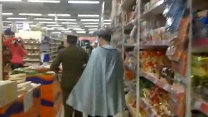 КМ ТВ 1 апреля в Супермаркете флешмоб