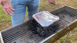 Одноразовая мини коптильня, эксперимент с рыбой