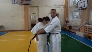 Вручение чёрного пояса, сертификат на чёрный пояс и карточку чёрного пояса на Куницыну Арину.