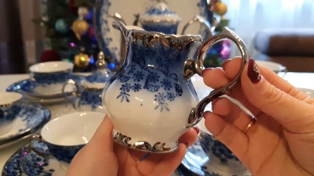 фарфоровый Чайный сервиз Зимняя сказка смотреть онлайн