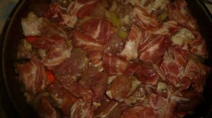 Картофель с мясом в духовке