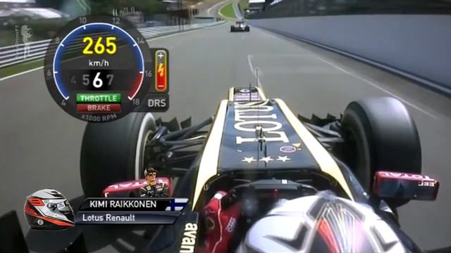 Classic Onboards 1 - Kimi Raikkonen Lotus 2012 Belgium GP смотреть онлайн