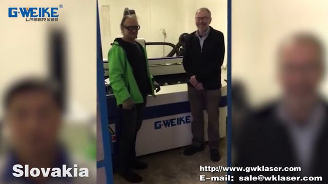 The Slovak Republic Customer with G WEIKE 750 Watt LF1325 Fiber Laser Cutting Machine смотреть онлайн