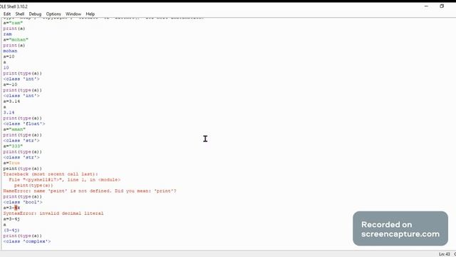 Basic Python programming Check data type M3R5