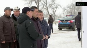 Садыр Жапаров ознакомился с ходом реконструкции трассы Бишкек - Кара-Балта.