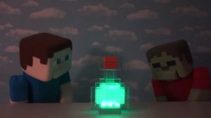 Minecraft Color Changing Potion Drink War Zombie Steve vs Puppet Steve