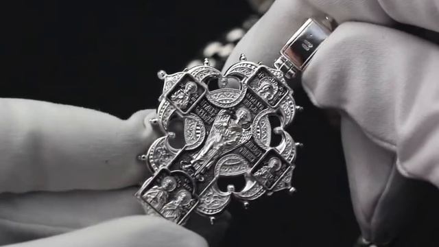 G-1-8324 Крестик серебряный крупный, мужской, красивый, необычный, нательный крест 925 пробы смотреть онлайн