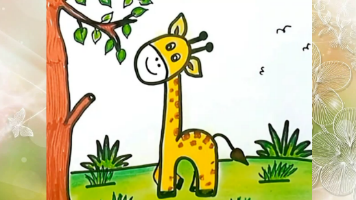 Милый Жирафик. Рисовать легко! смотреть онлайн