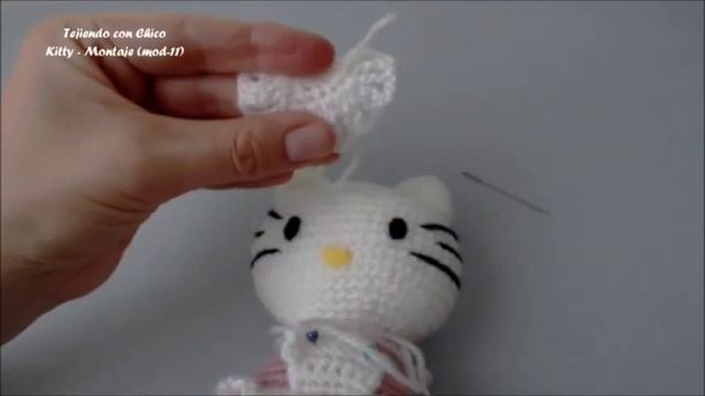 Tutorial amigurumi Hello Kitty - Montaje (mod-11) смотреть онлайн