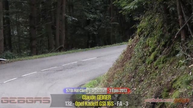 Opel Kadett GSI 16S - Claude GEIGER - HILL CLIMB - 2013 - Turckheim-Trois Epis смотреть онлайн