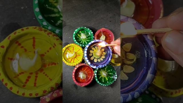 DIY water candel decoration?✨||#water #diya #decoration #decor#ideas#easy#art#diwali #viral#short