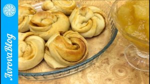 Мягкие сливочные булочки с корицей из сдобного теста на закваске