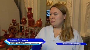 Выставка работ потомственного мастера хохломской росписи Надежды Лушиной «Окнами на родину»