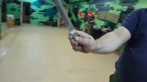 Безоборотка обычным хватом, без указательного пальца / Метание ножей / Вольные Клинки