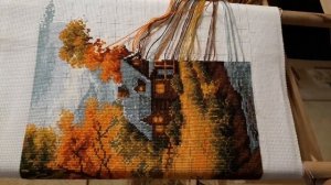 Осенний пейзаж от Риолис \ отчет 4 \ Вышивка крестом