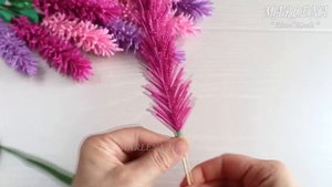 Я в восторге от простоты работы! Букет из фоамирана. Lavender Flowers. EVA Foam DIY