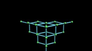 Кристаллическая решетка (строение) алмаза - 3D-анимация