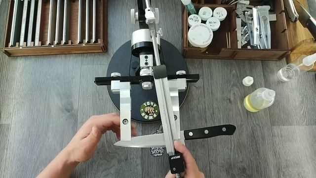 Заточка ножа Tojiro в линзу. Г или L образные переходники от TSPROF. смотреть онлайн