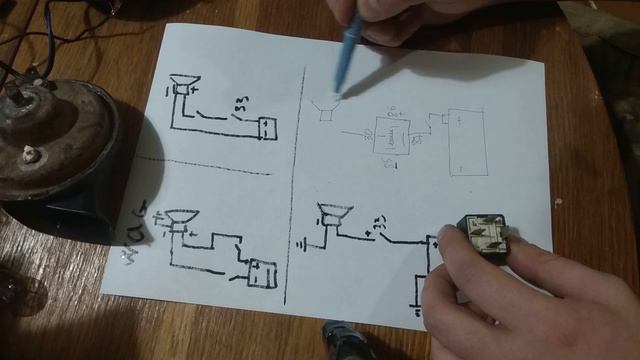 как подключить сигнал  через реле unloading on signal