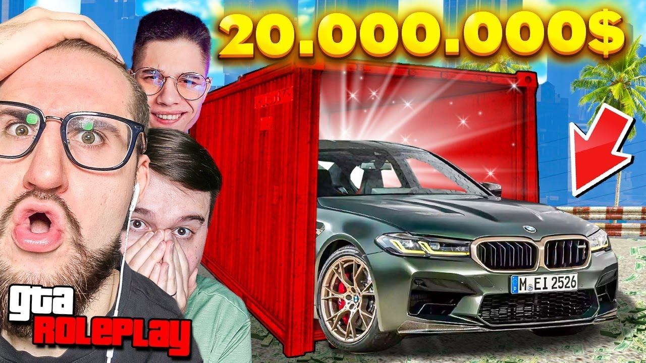 Я НЕ ВЕРЮ В ЭТО! 2 МЕЧТА ПОДРЯД! ВЫБИЛ НОВУЮ BMW M5 F90 CS ЗА 20.000.000$ ИЗ КОНТЕЙНЕРА! (GTA 5 RP)