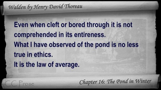 Chapter 16 - Walden by Henry David Thoreau - The Pond in Winter смотреть онлайн