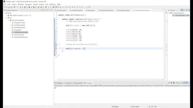 Arrays in Java | Two Dimensional Array in Java | 2d array in Java | Multidimensional array in Java смотреть онлайн