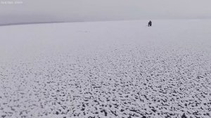 Зимняя рыбалка в Чёлмужи Карелия. Чёлмжская губа озеро Онега.