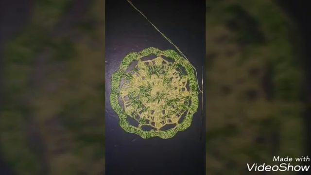 Схема салфетки связанной крючком