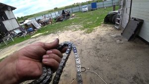 Меняю цепь на паджеро 3