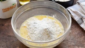 Оладьи с яблоками на сыворотке