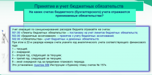 Об исполнении бюджета по расходам в части принятия и учета бюджетных обязательств