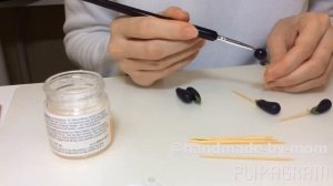 Как удобно покрыть изделия из полимерной глины лаком!