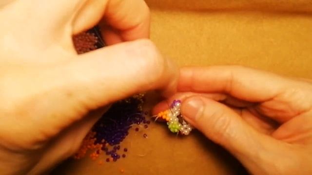 #Сережки из бисера "Цветик-семицветик" (новинка)