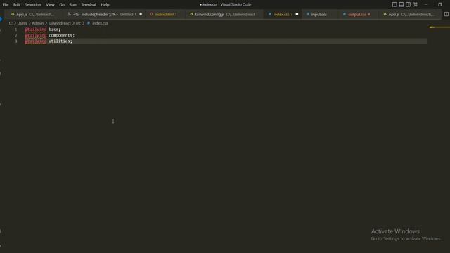 Tailwindcss installation for Reactjs 2023