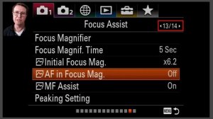 DMF or Direct Manual Focus techniques for Sony Alpha Cameras