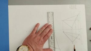 Определение истинной величины треугольника АВС. Метод плоско-параллельного перемещения