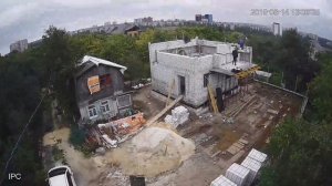 Таймлапс строительства современного дома