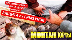 Реалити-проект ЮРТА ДОМ для круглогодичного проживания СЕРИЯ 4: Защита основания от грызунов