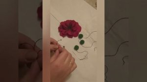 Мастер класс по валянию цветка мака.