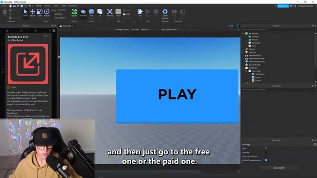 AUTOSCALE GUI TO FIT ALL DEVICES! 2021 - Roblox Studio in a minute смотреть онлайн