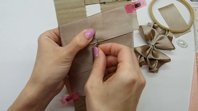 ?Повязка с бантиком из атласной ленты 4 см МК ? Hair bow of satin ribbon DIY? PAP Laço de fita №9 смотреть онлайн