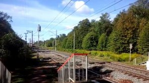 Электровоз ЭП10-012 с поездом№102Ч Брянск-Москва платформа Зосимова Пустынь 14.08.2015