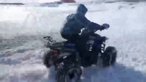 Квадрацикл Motoland Coyote125. Зимние покатушки