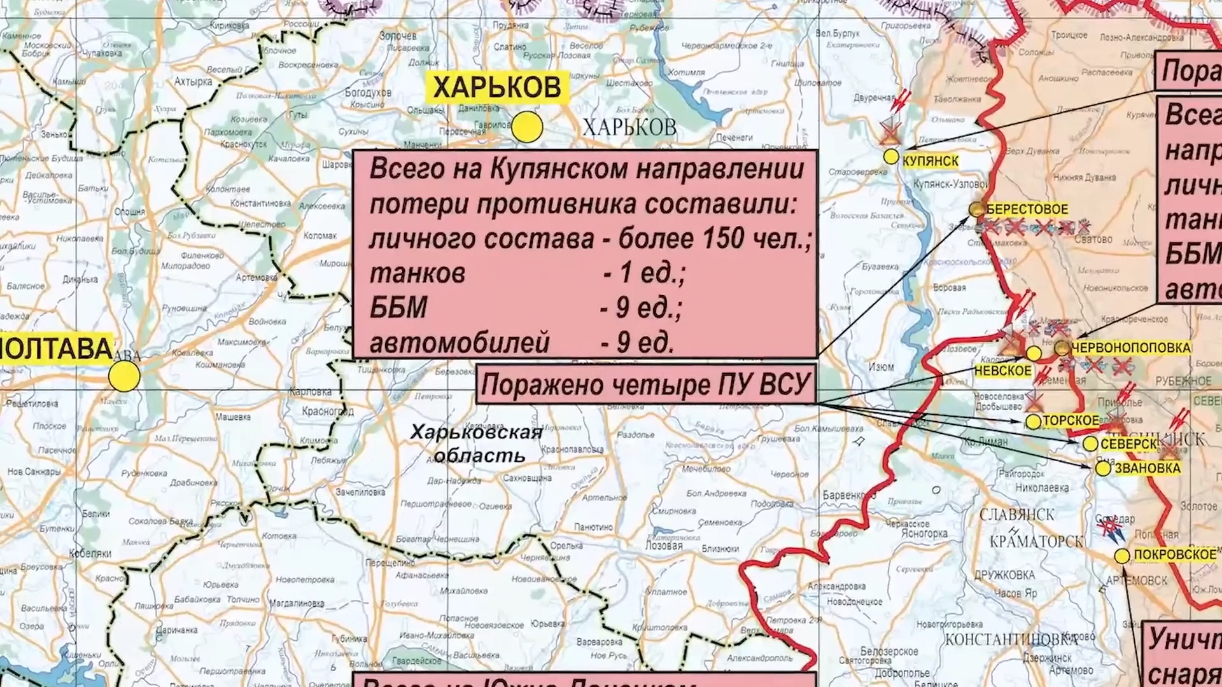 Харьковское направление сегодня карта