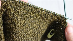 Узор для шарфа спицами