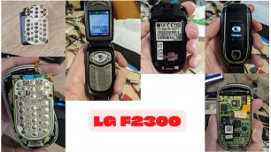 Телефон LG F2300 (раскладушка) не нажимаются клавиши / разборка, чистка