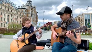 уличные музыканты / finger style without preparation on the street