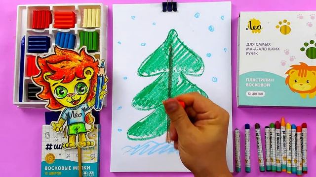 Как нарисовать Ёлочку и сделать поделку в садик или школу смотреть онлайн