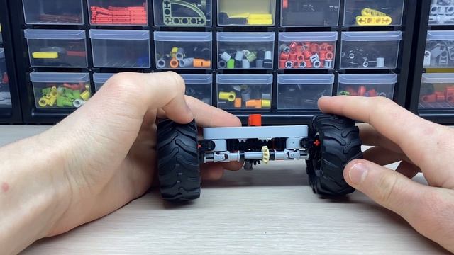 Компактный Передний Мост с ПРИВОДОМ из Lego Technic. смотреть онлайн
